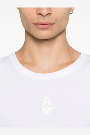 Alexander McQueen Top Skull In Cotone