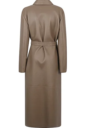 Fendi Cappotto In Pelle