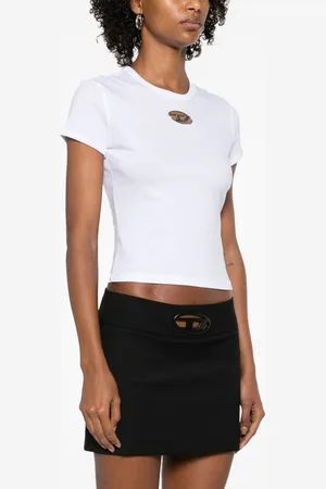Diesel T-shirt Oval-d In Cotone
