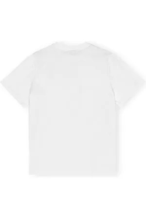 Ganni T-shirt Cat In Cotone