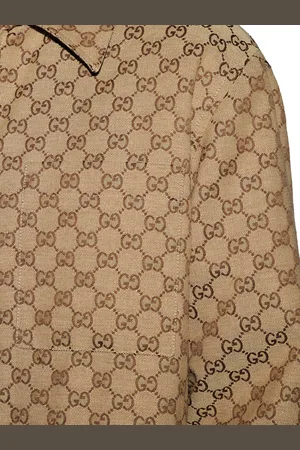 Gucci Overshirt In Tela Gg
