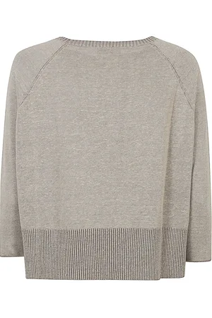 Base London Maglia Girocollo In Lino Cotone