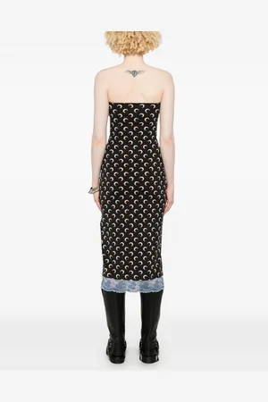 Marine Serre Abito Bustier Moon
