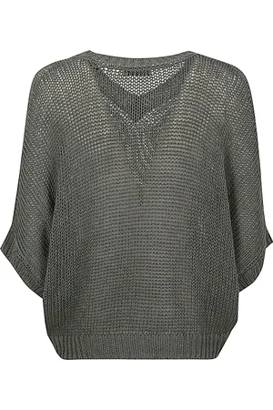 Base London Poncho In Lino Cotone