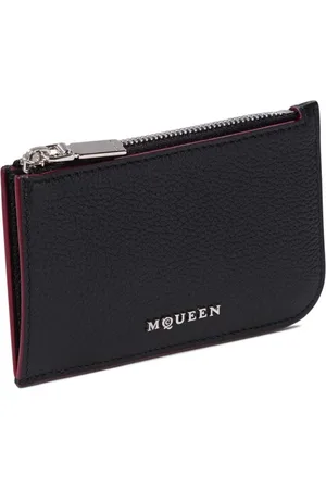 Alexander McQueen Porta Carte Sling In Pelle