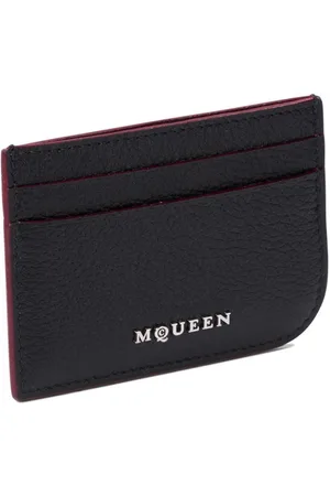 Alexander McQueen Porta Carte Sling In Pelle