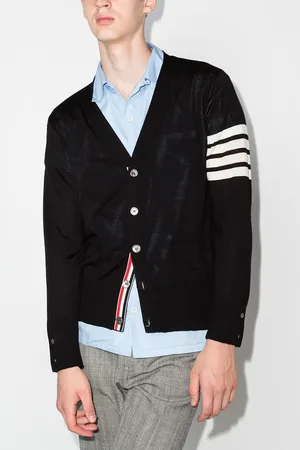 Thom Browne Cardigan 4bar In Lana