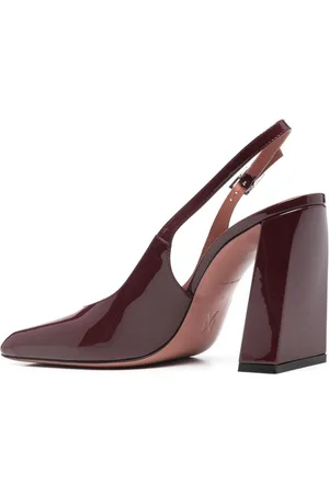 Amina Muaddi Decolleté Slingback Charlotte In Vernice