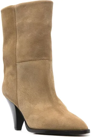 Isabel Marant Stivaletto Con Tacco Rouxa In Pelle