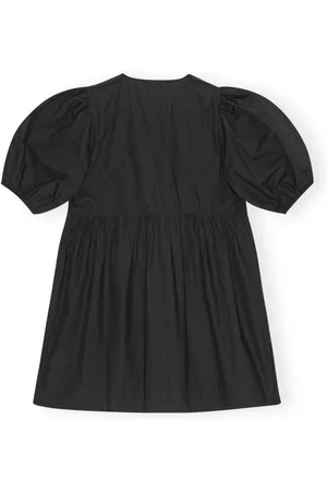 Ganni Mini Abito In Cotone Organico