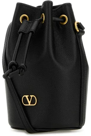 VALENTINO GARAVANI Secchiello Vlogo Signature Mini In Pelle