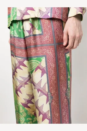 ARIES Pantalone In Seta Con Stampa
