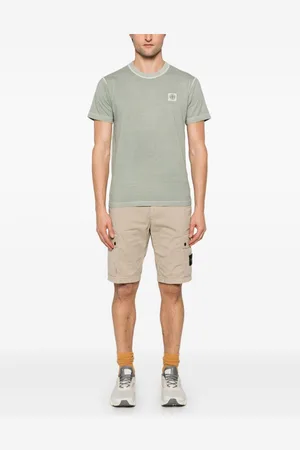 Stone Island Bermuda Con Applicazione Compass