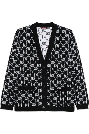 Gucci Cardigan Gg Supreme In Lana