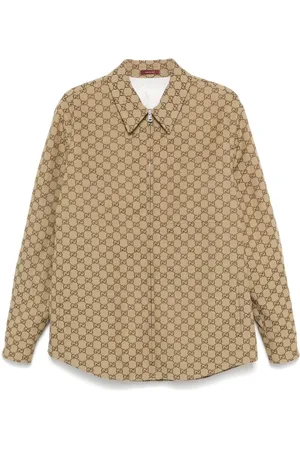 Gucci Camicia Gg Supreme In Canvas