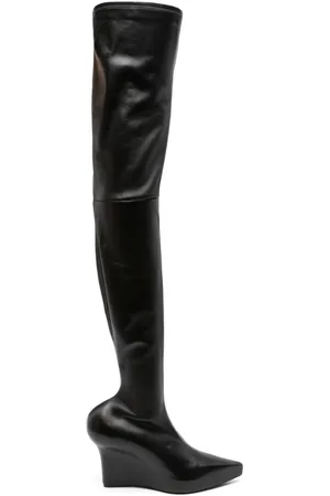 Givenchy Stivale Con Tacco Sopra Il Ginocchio In Pelle