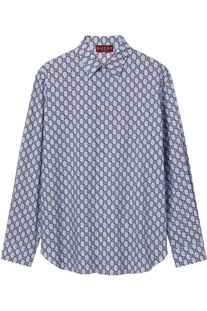 Gucci Camicia Regular Con Motivo Gg