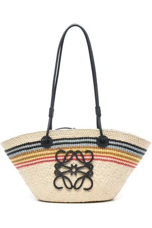 Loewe Borsa Anagram Basket Piccola In Rafia