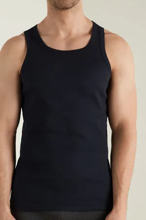 Tezenis Canotta a Costine Spalla Larga in Cotone Uomo Uomo