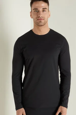 Tezenis Maglia 100% Cotone Girocollo Manica Lunga Uomo
