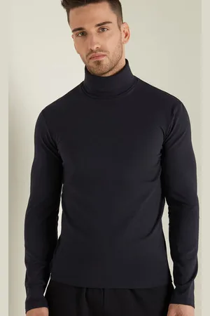 Tezenis Maglia Collo Alto in Cotone Termico con Manica Lunga Uomo