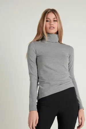 Tezenis Maglia Collo Alto Cotone e Modal Termico Donna