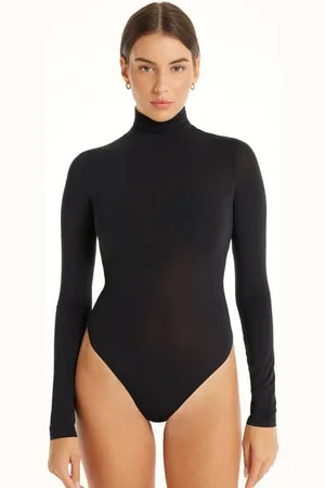 Tezenis Body Manica Lunga Collo Alto Microfibra Donna