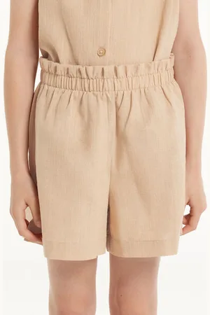 Tezenis Short in 100% Cotone Super Leggero Bimba Bambina