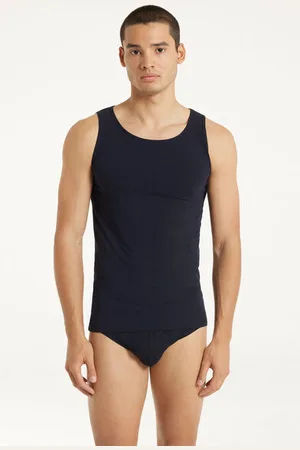 Tezenis Canotta Spalla Larga in Cotone Elasticizzato Uomo