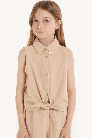 Tezenis Camicia Senza Maniche in 100% Cotone Super Leggero Bambina