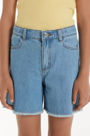Tezenis Short in Denim Sfrangiati Bambina
