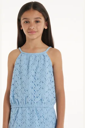 Tezenis Top Canotta Spalline Sottili in Pizzo Bimba Bambina