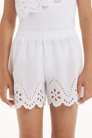Tezenis Short in Cotone Sangallo Bambina