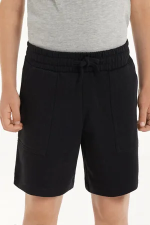 Tezenis Pantaloncini Corti in Felpa di Cotone con Tasche Bimbo Bambino