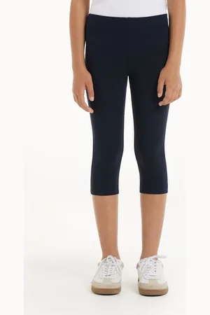 Tezenis Leggings Capri in Cotone Tinta Unita Bimba Bambina