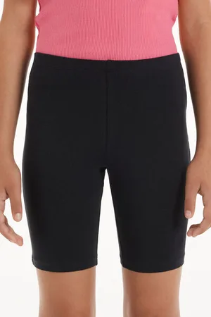Tezenis Ciclista in Cotone Tinta Unita Bimba Bambina