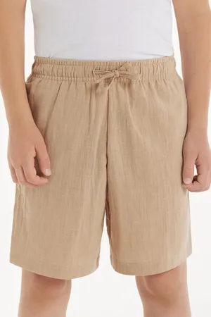 Tezenis Short in 100% Cotone Super Leggero con Coulisse Bimbo Bambino
