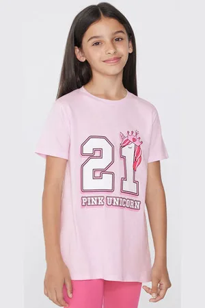 Tezenis T-Shirt Girocollo in Cotone con Stampa Bambina