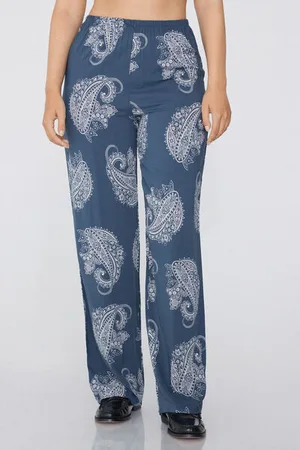 Tezenis Pantaloni Lunghi in Tela di Viscosa Taglio Dritto Donna