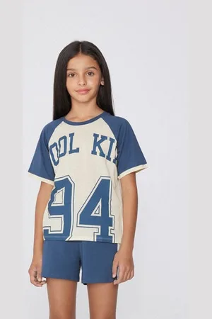 Tezenis Pigiama Corto Cotone Stampa "Cool Kid" Bambina