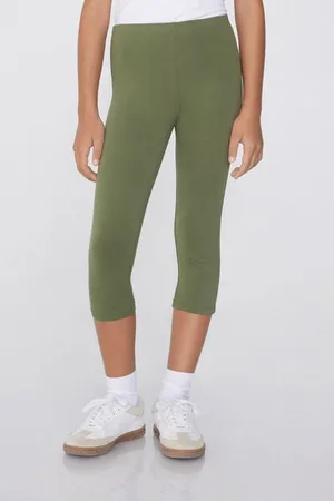 Tezenis Leggings Capri in Cotone Tinta Unita Bimba Bambina