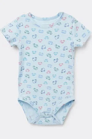 Tezenis Body Bebè Mezza Manica in 100% Cotone Stampato