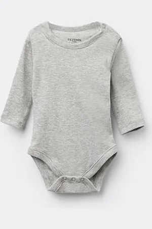 Tezenis Body Bebè Manica Lunga in 100% Cotone Tinta Unita