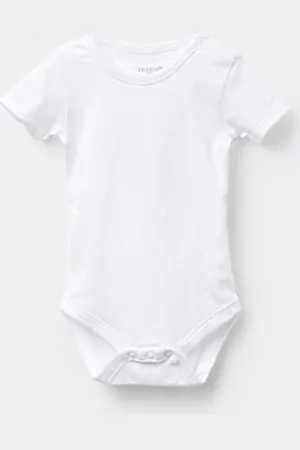 Tezenis Body Bebè Mezza Manica in 100% Cotone Tinta Unita