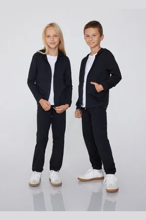 Tezenis Felpa Bimbi Cotone con Cappuccio e Zip Unisex Unisex