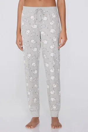 Tezenis Pantalone Lungo Cotone Stampato con Coulisse Donna