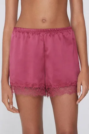Tezenis Pantaloncino Corto in Raso e Pizzo Donna