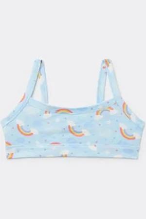 Tezenis Brassiere Bimba Basic in Cotone Stampato Bambina