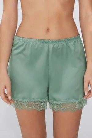 Tezenis Pantaloncino Corto in Raso e Pizzo Donna