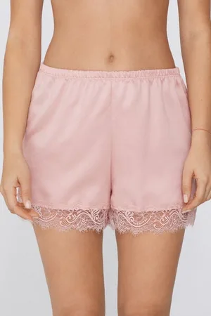 Tezenis Pantaloncino Corto in Raso e Pizzo Donna